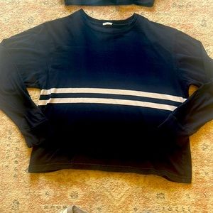 Blue Striped Long Sleeve Brandy Melville